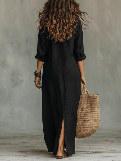 Wilma | Vestido Largo Effortless De Silueta Favorecedora Para El Día A Día