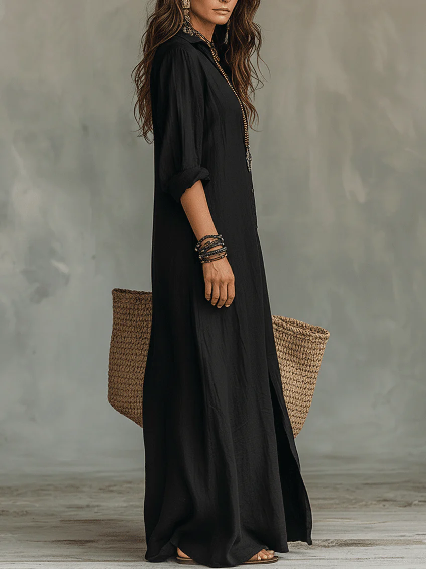 Wilma | Vestido Largo Effortless De Silueta Favorecedora Para El Día A Día