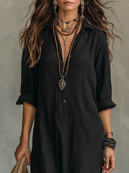 Wilma | Vestido Largo Effortless De Silueta Favorecedora Para El Día A Día