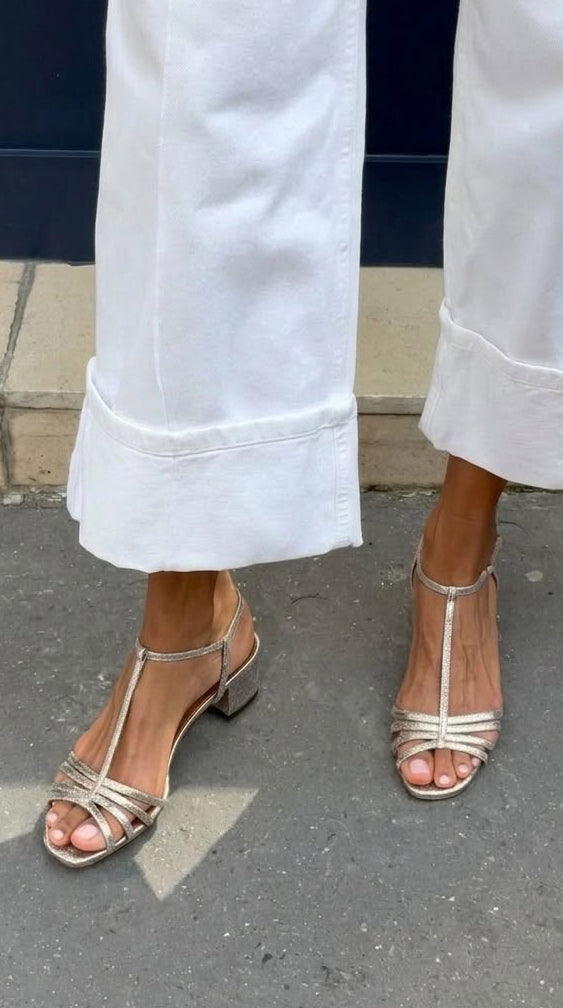 Alegría | Sandalias Doradas Elegancia Cotidiana