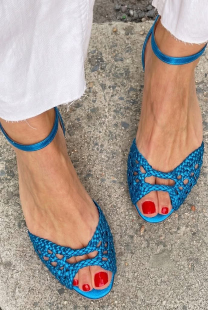 Isidora | Sandalias Trenzadas Doradas