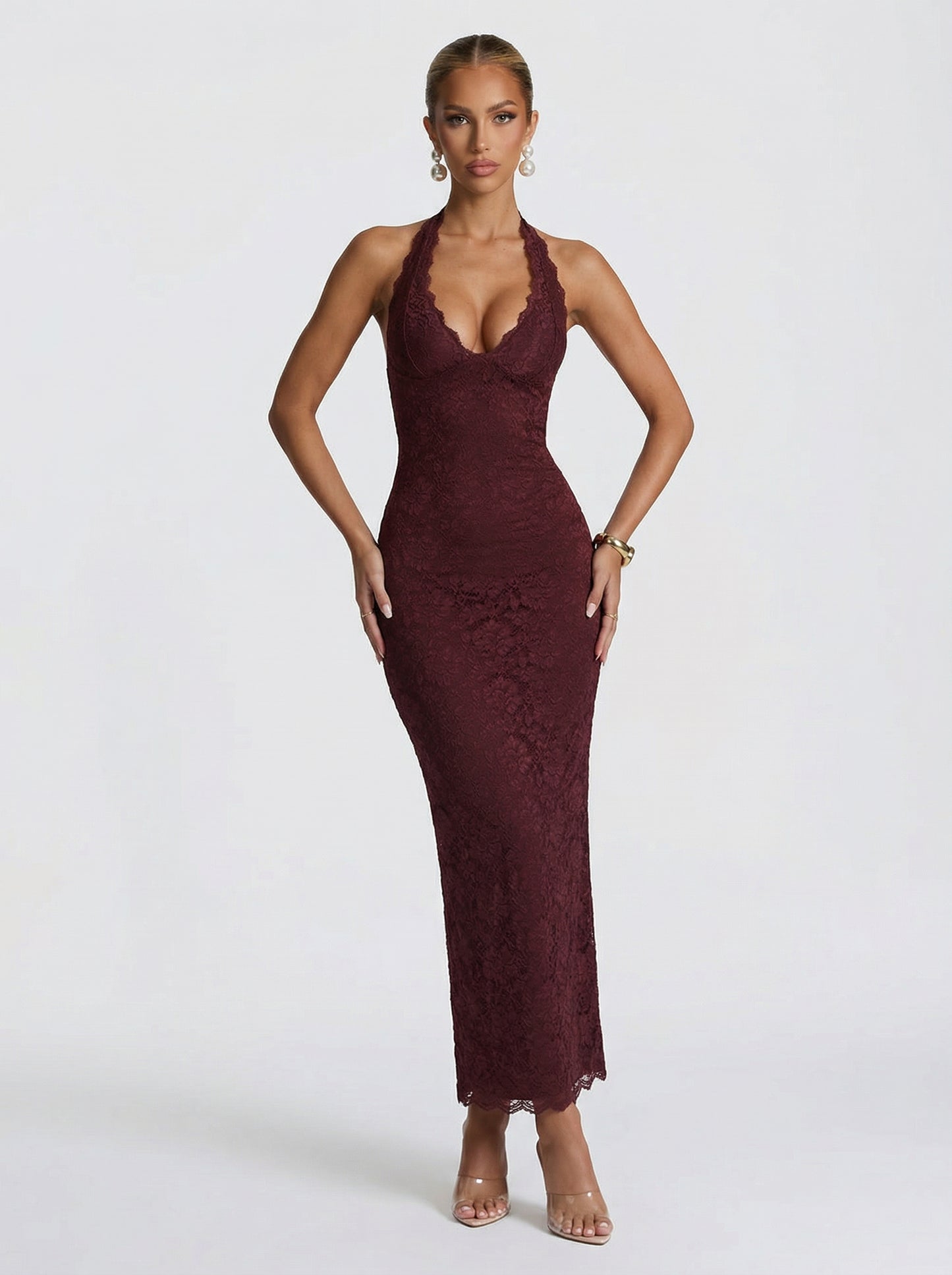 Valeria – Vestido Largo de Encaje