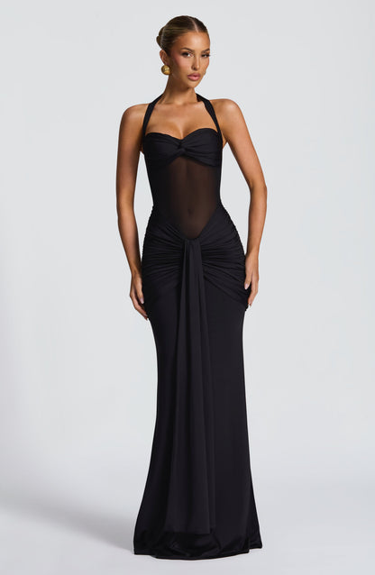 Vicky - Vestido largo Negro