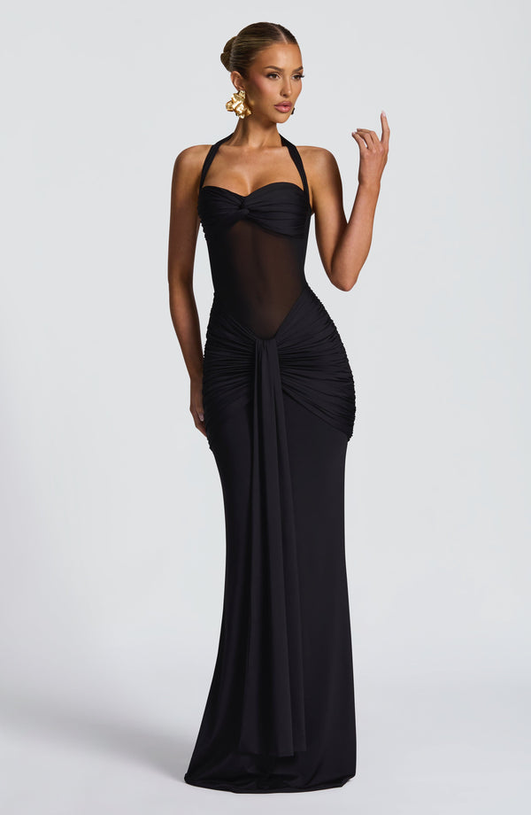 Vicky - Vestido largo Negro