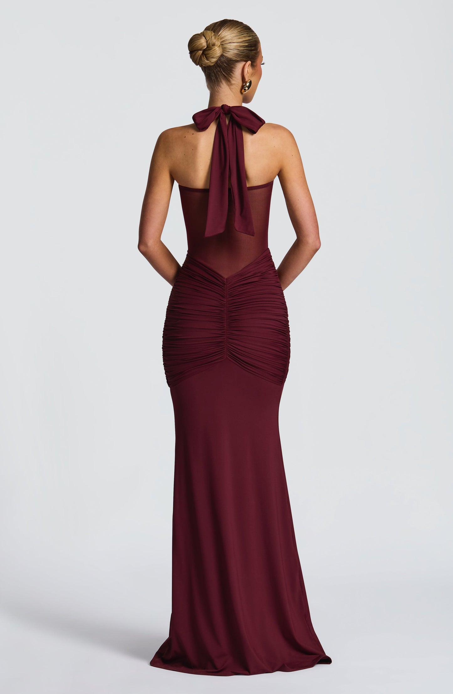 Vicky - Vestido largo Cereza